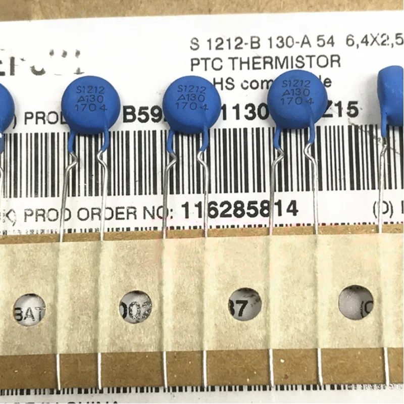 2PCS S1212 A130 blue PTC positive temperature thermistor 130℃ foot distance 5mm original 6.4X2.5 chip diameter
2PCS S1212 A130 blue PTC positive temperature thermistor 130℃ foot distance 5mm original 6.4X2.5 chip diameter