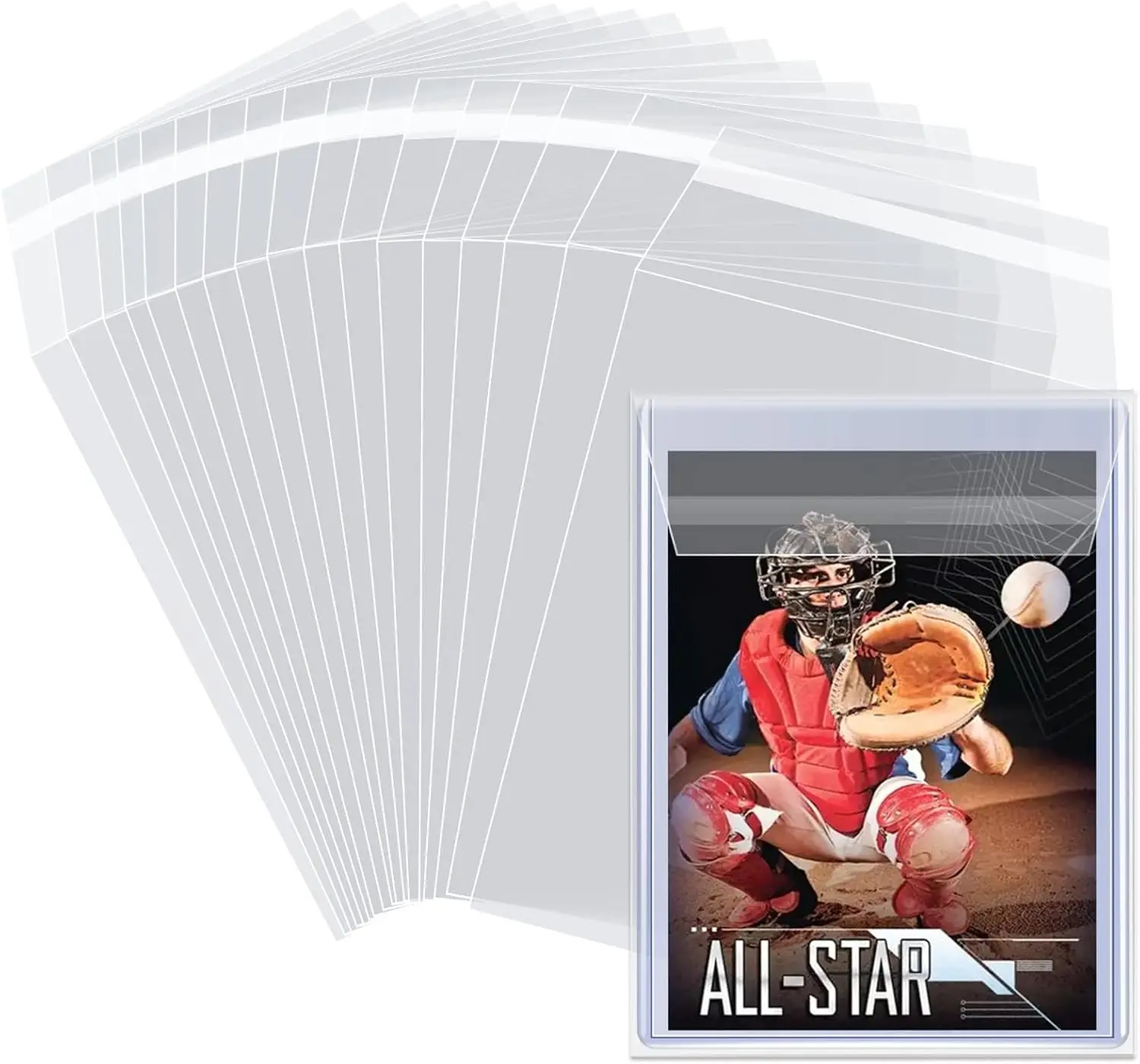 Top Loader Sleeves 100 Pack, Penny Sleeves for Trading Card Protection, Resealable Fit for Standard Card Holders
Top Loader Sleeves 100 Pack, Penny Sleeves for Trading Card Protection, Resealable Fit for Standard Card Holders