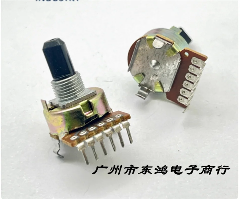 2 PCS Japan 161 Single Row 6-pin 100KC Potentiometer Amplifier Volume High/Low Potentiometer Handle Length 15mm
2 PCS Japan 161 Single Row 6-pin 100KC Potentiometer Amplifier Volume High/Low Potentiometer Handle Length 15mm