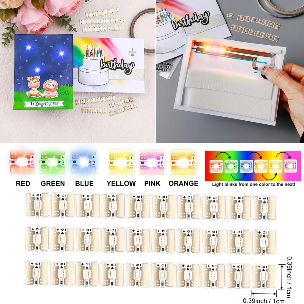 Bundle LED Circuit Stickers Rainbow Blink Light Craft Kit Set 10m Conductive Fabric Tape for Making Light-Up Elements Cards
Bundle LED Circuit Stickers Rainbow Blink Light Craft Kit Set 10m Conductive Fabric Tape for Making Light-Up Elements Cards