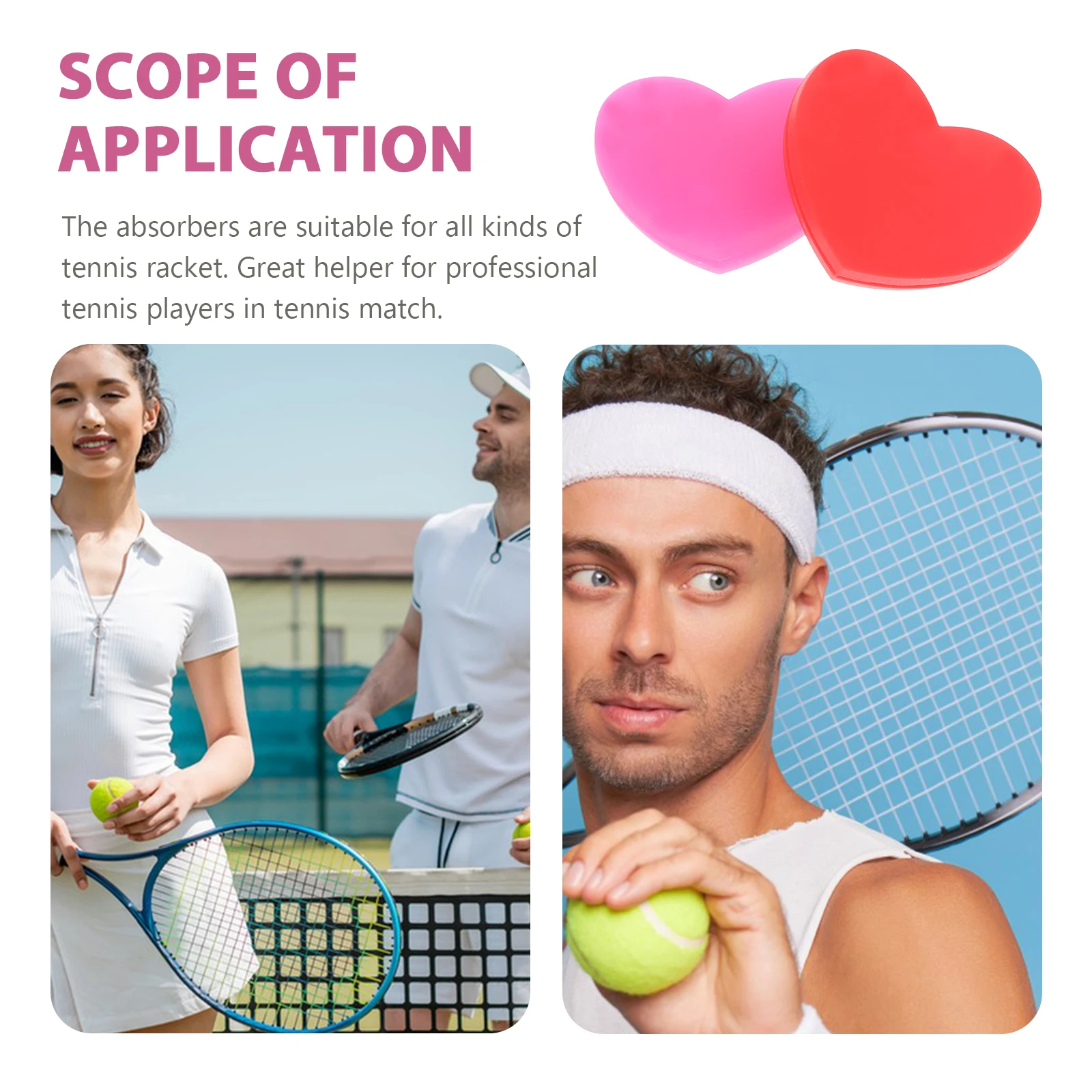 6Pcs Tennis Vibration Dampeners Silicone Racquet Absorbers for Stability Comfort and Precision Fit All Rackets Red Rosy Color
6Pcs Tennis Vibration Dampeners Silicone Racquet Absorbers for Stability Comfort and Precision Fit All Rackets Red Rosy Color