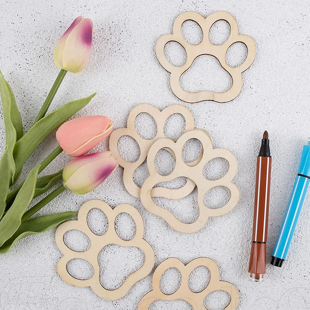 30 Pcs Twigs Wooden Hollow Dog Paw with Rope Painted DIY Winding Board Chips Party Hanging Decoration Man
30 Pcs Twigs Wooden Hollow Dog Paw with Rope Painted DIY Winding Board Chips Party Hanging Decoration Man