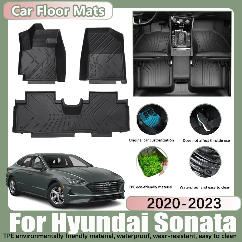 Автомобильный напольный коврик LHD для Hyundai Sonata DN8 SE N Line 8th 2020 2021 2022 2023 TPE, автомобильные водонепроницаемые накладки на ножки, подкладка под заказ, аксессуары
Автомобильный напольный коврик LHD для Hyundai Sonata DN8 SE N Line 8th 2020 2021 2022 2023 TPE, автомобильные водонепроницаемые накладки на ножки, подкладка под заказ, аксессуары