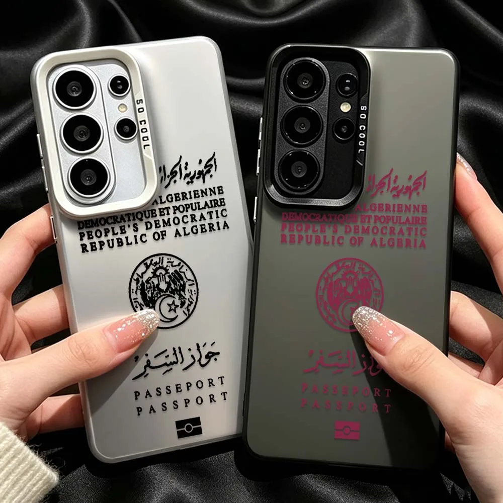 Algerian Republic Passport For Samsung Galaxy S26 S25 S24 S23 S22 S21 S20 Ultra FE Plus Edge Plating Matte Cover Phone Case
Algerian Republic Passport For Samsung Galaxy S26 S25 S24 S23 S22 S21 S20 Ultra FE Plus Edge Plating Matte Cover Phone Case