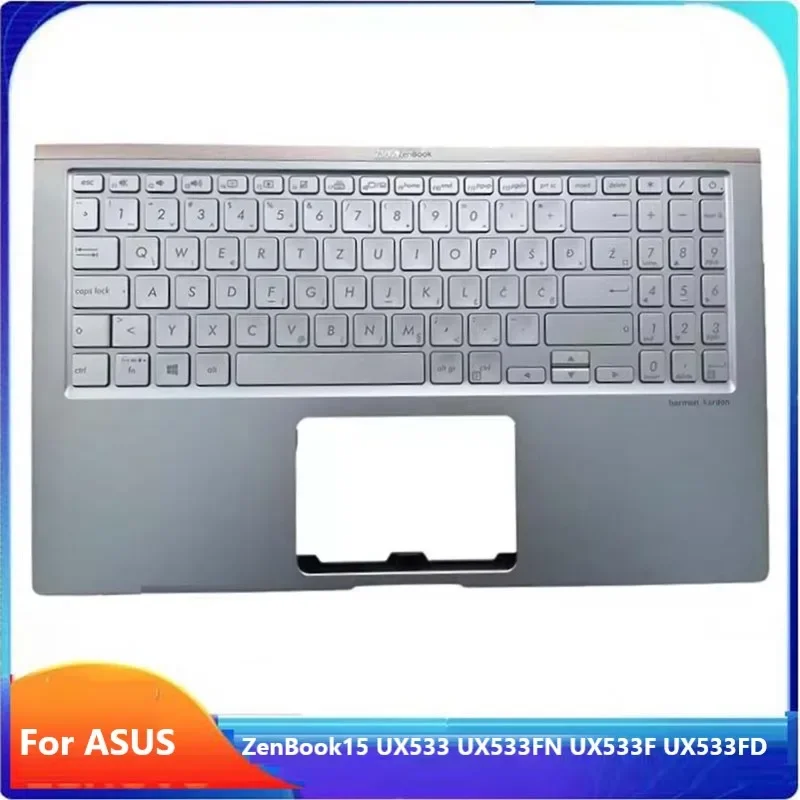 Новый/org для ASUS ZenBook 15 UX533 UX533F UX533FD, упор для рук, верхняя крышка клавиатуры в евро, серебристый
Новый/org для ASUS ZenBook 15 UX533 UX533F UX533FD, упор для рук, верхняя крышка клавиатуры в евро, серебристый