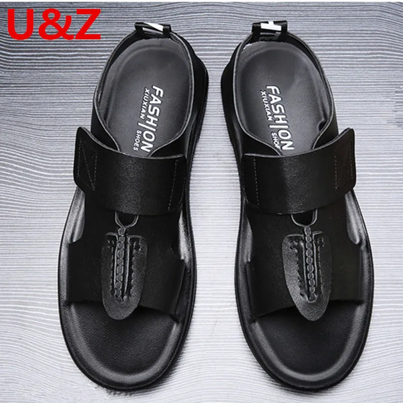 Black Calf Leather Men Sandals,3cm Outsole Leisure Summer Shoes,Male Beach Shoes Genuine Calf Leather Comfy Men Shoes
Black Calf Leather Men Sandals,3cm Outsole Leisure Summer Shoes,Male Beach Shoes Genuine Calf Leather Comfy Men Shoes