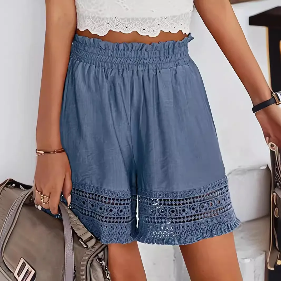 2025 Summer New Women's Casual Lace Shorts
2025 Summer New Women's Casual Lace Shorts