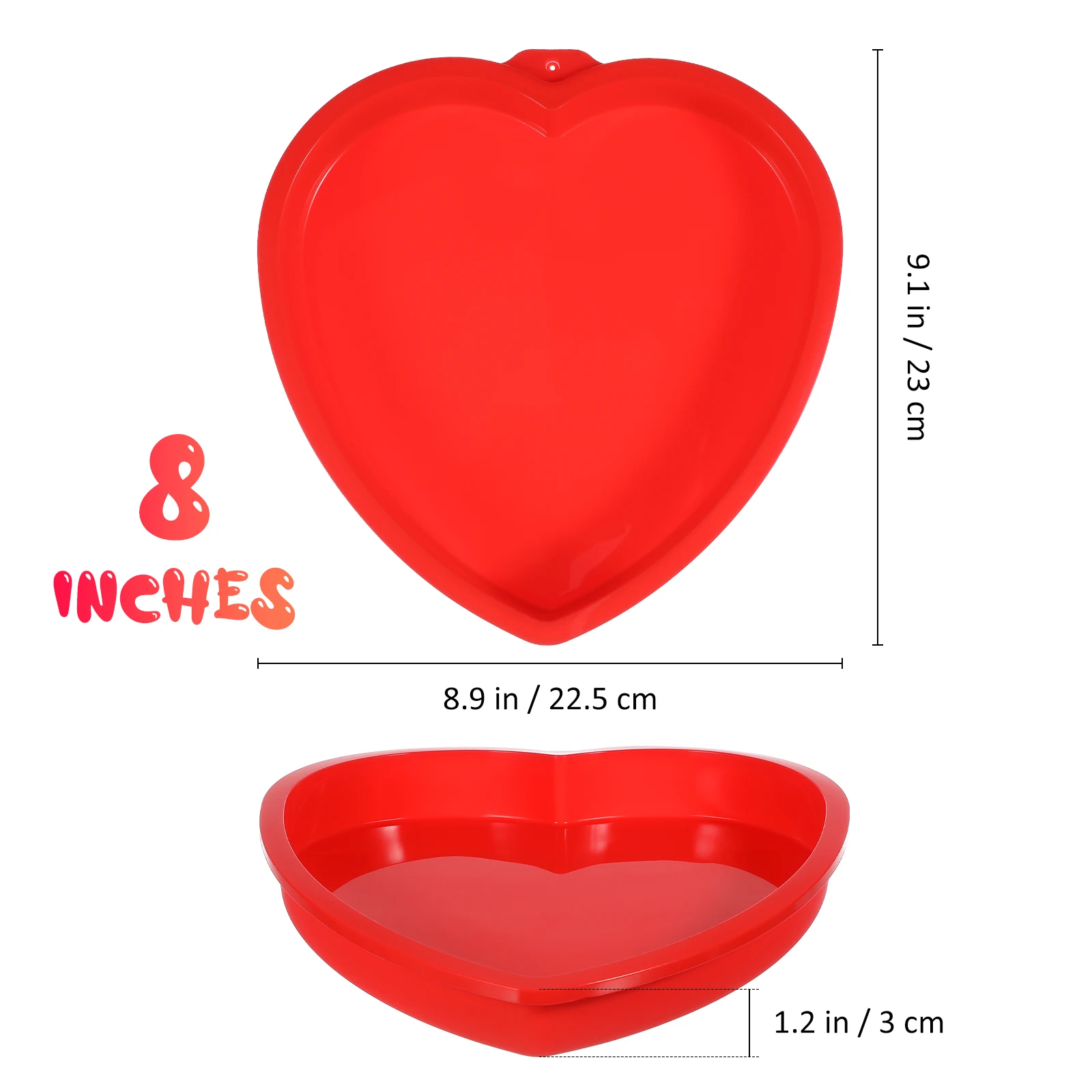2pcs Heart Shaped Pan Silicone Nonstick Baking 8 Inch Oven Microwave Freezer Safe Flexible Kitchen Supplies Cheese Cake
2pcs Heart Shaped Pan Silicone Nonstick Baking 8 Inch Oven Microwave Freezer Safe Flexible Kitchen Supplies Cheese Cake