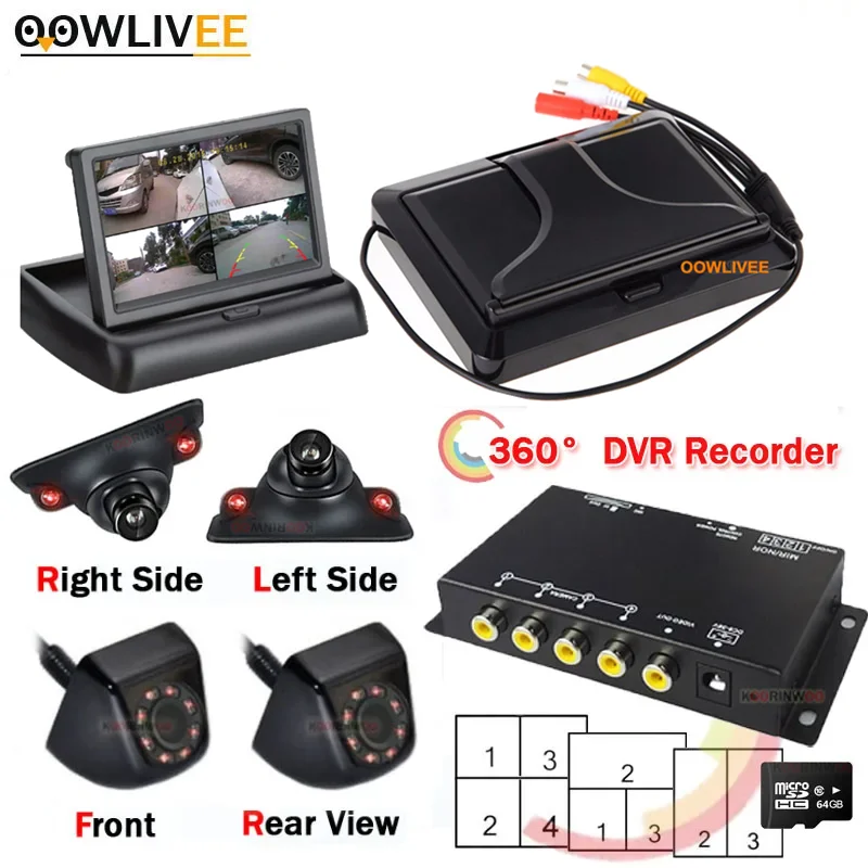 Dash Cam Dvr Video Recorder Car Intelligent Systems Vehicle Accessories Memory Card Side View Front Reversing Camera For Monitor
Dash Cam Dvr Video Recorder Car Intelligent Systems Vehicle Accessories Memory Card Side View Front Reversing Camera For Monitor