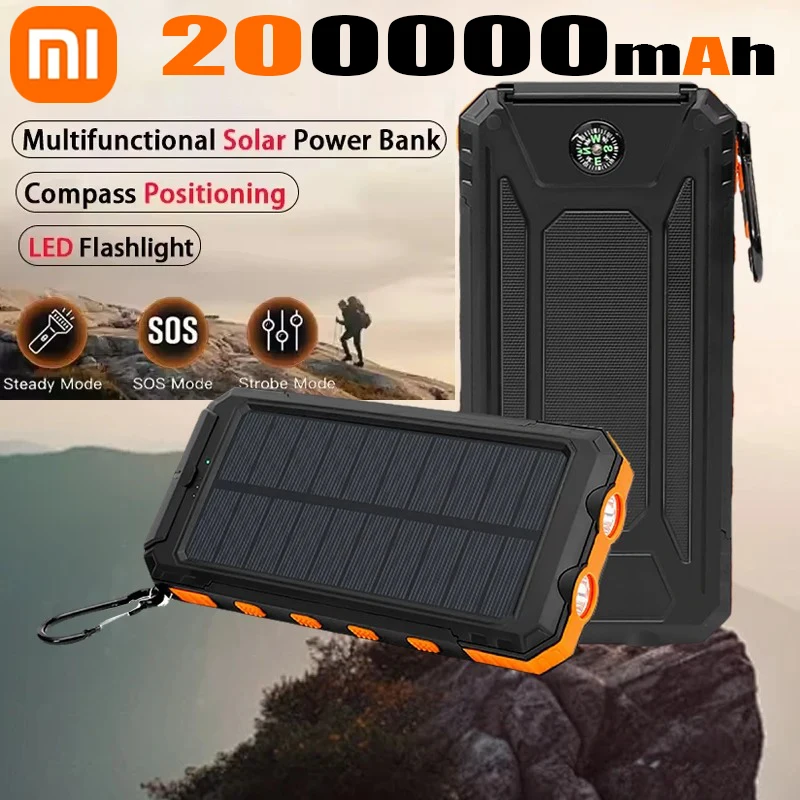 Xiaomi 200000mAh Solar Power Bank Large Capacity Portable Charger Fast Charging External Battery for IPhone Huawei Powerbank
Xiaomi 200000mAh Solar Power Bank Large Capacity Portable Charger Fast Charging External Battery for IPhone Huawei Powerbank