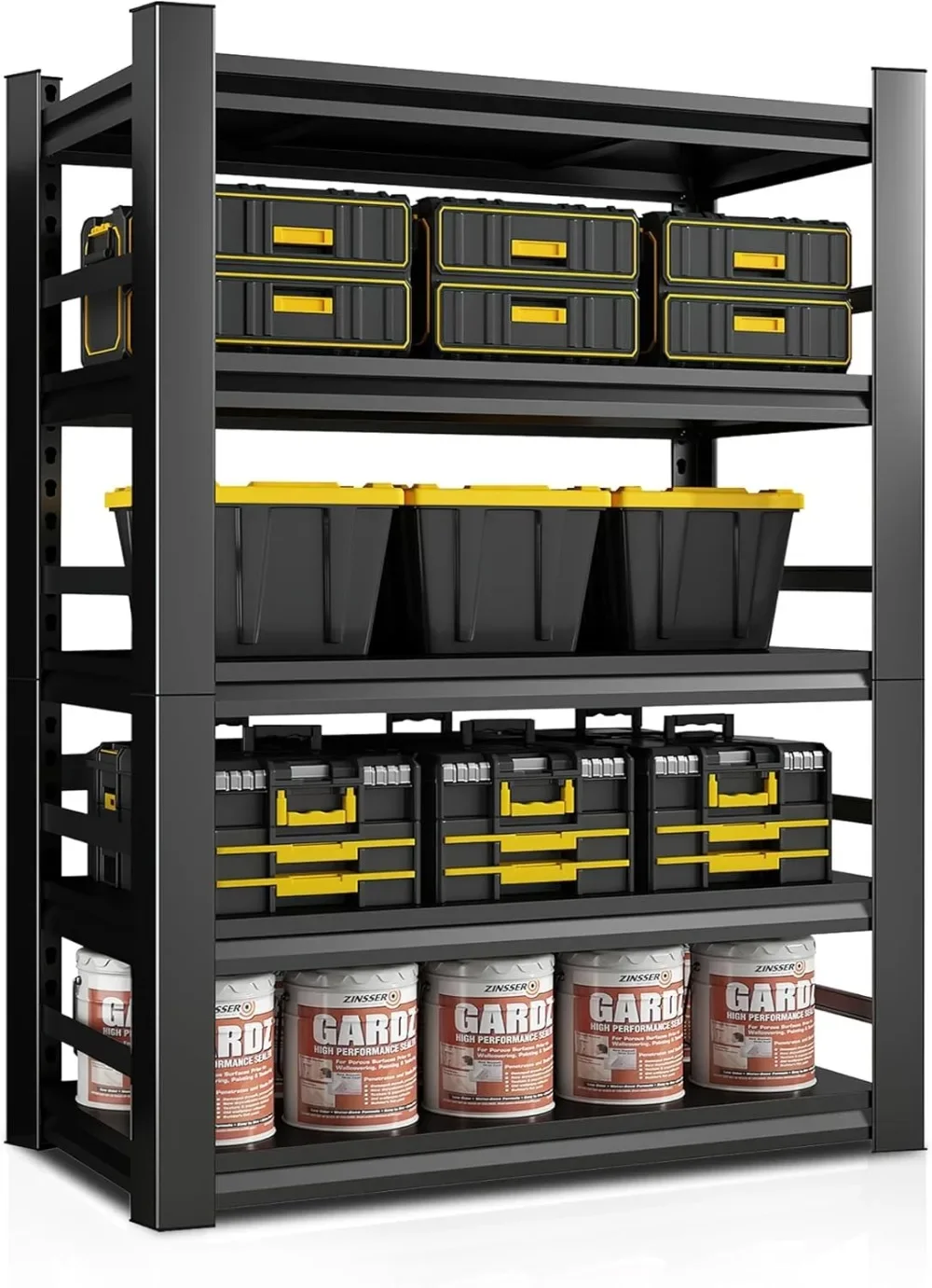 63" H|32" W All-Metal Garage Shelving Unit and Storage-Easy Assembly Shelves 5-Tier Rack|Heavy-Duty Adjustable Shelf
63" H|32" W All-Metal Garage Shelving Unit and Storage-Easy Assembly Shelves 5-Tier Rack|Heavy-Duty Adjustable Shelf