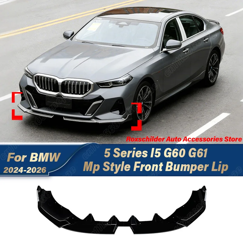 For BMW 5 Series I5 G60 G61 2024 2025 2026 Automobile Front Bumper Lip MP Style Front Chin Spoiler Body Modification Kit
For BMW 5 Series I5 G60 G61 2024 2025 2026 Automobile Front Bumper Lip MP Style Front Chin Spoiler Body Modification Kit