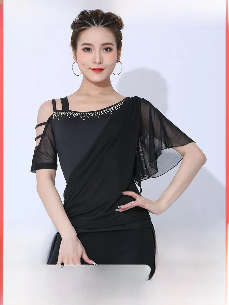 Duoqiao Latin Dance Top Women's Short Sleeve Practice Uniform Modern Dance Performance Clothing Summer New Style Professional...
Duoqiao Latin Dance Top Women's Short Sleeve Practice Uniform Modern Dance Performance Clothing Summer New Style Professional...