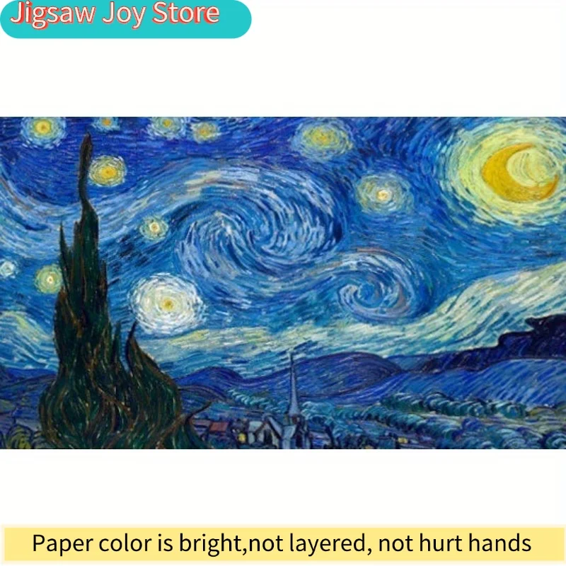 Adult Paper Puzzle Starry Night World Famous Art Van Gogh Painting Home Decoration Christmas Decompression Leisure Toys
Adult Paper Puzzle Starry Night World Famous Art Van Gogh Painting Home Decoration Christmas Decompression Leisure Toys