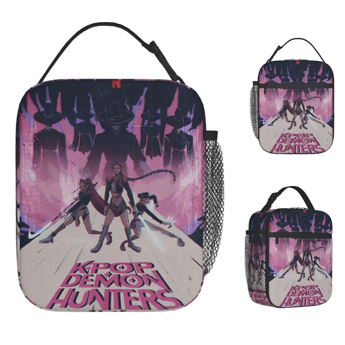KPop Demon Hunters Lunch Bag 2025 Film Picnic Lunch Box For Child Funny Print Tote Food Bags Oxford Portable Zipper Cooler Bag
KPop Demon Hunters Lunch Bag 2025 Film Picnic Lunch Box For Child Funny Print Tote Food Bags Oxford Portable Zipper Cooler Bag