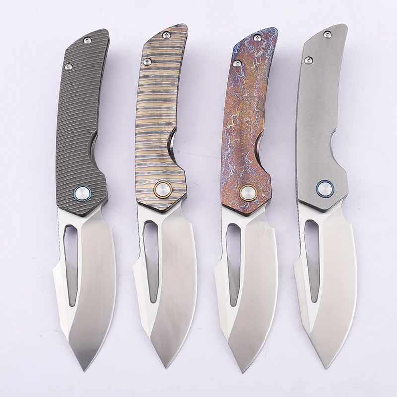 New M390 steel blade all titanium alloy handle knife, outdoor daily survival camping fishing knife, EDC fruit knife
New M390 steel blade all titanium alloy handle knife, outdoor daily survival camping fishing knife, EDC fruit knife