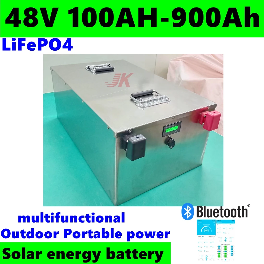 LiFePO4 48V 100Ah-900Ah 16S+BMS Rechargeable deep cycle battery pack for Solar energy PV golf cart Outdoor RV Camping+charger
LiFePO4 48V 100Ah-900Ah 16S+BMS Rechargeable deep cycle battery pack for Solar energy PV golf cart Outdoor RV Camping+charger
