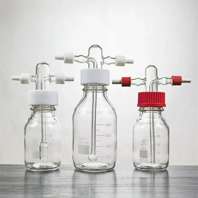 100-2000MLPTFE Cap Spiral Gas Wash Bottle GL45 High Borosilicate Gas Buffer Acid Alkali Resistant High Temperature Safety Bottle
100-2000MLPTFE Cap Spiral Gas Wash Bottle GL45 High Borosilicate Gas Buffer Acid Alkali Resistant High Temperature Safety Bottle