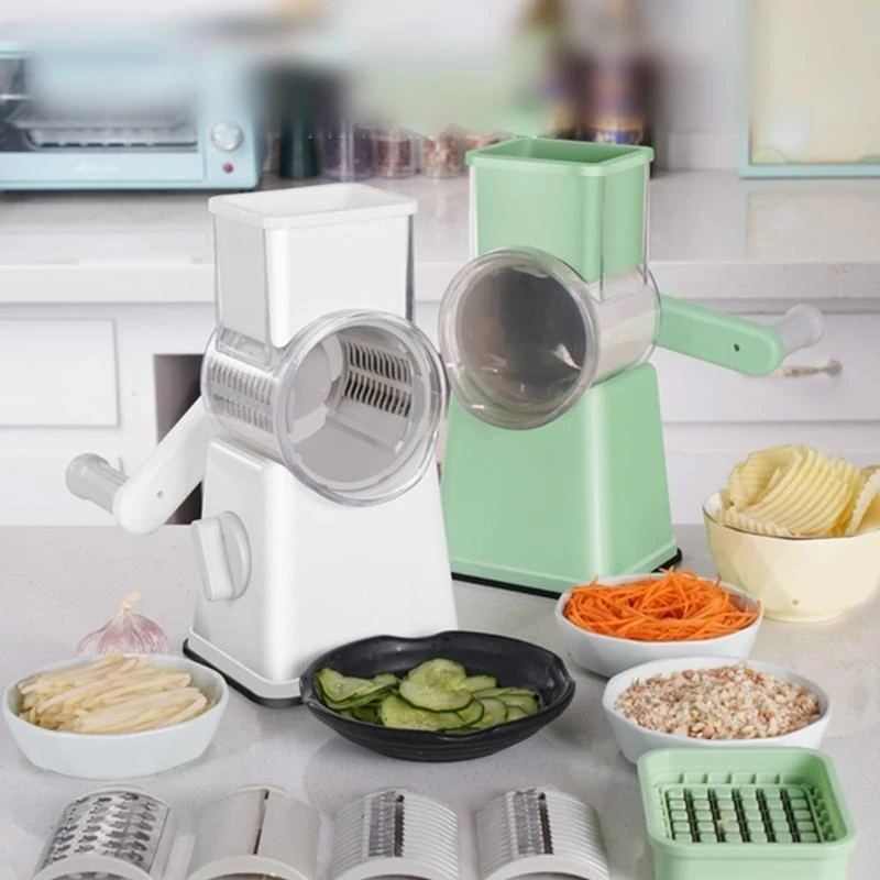 Manual Rotary Vegetable Cutter Interchangeable Steel for Effortless Slicing, Grating & Dicing | Dishwasher Safe
Manual Rotary Vegetable Cutter Interchangeable Steel for Effortless Slicing, Grating & Dicing | Dishwasher Safe