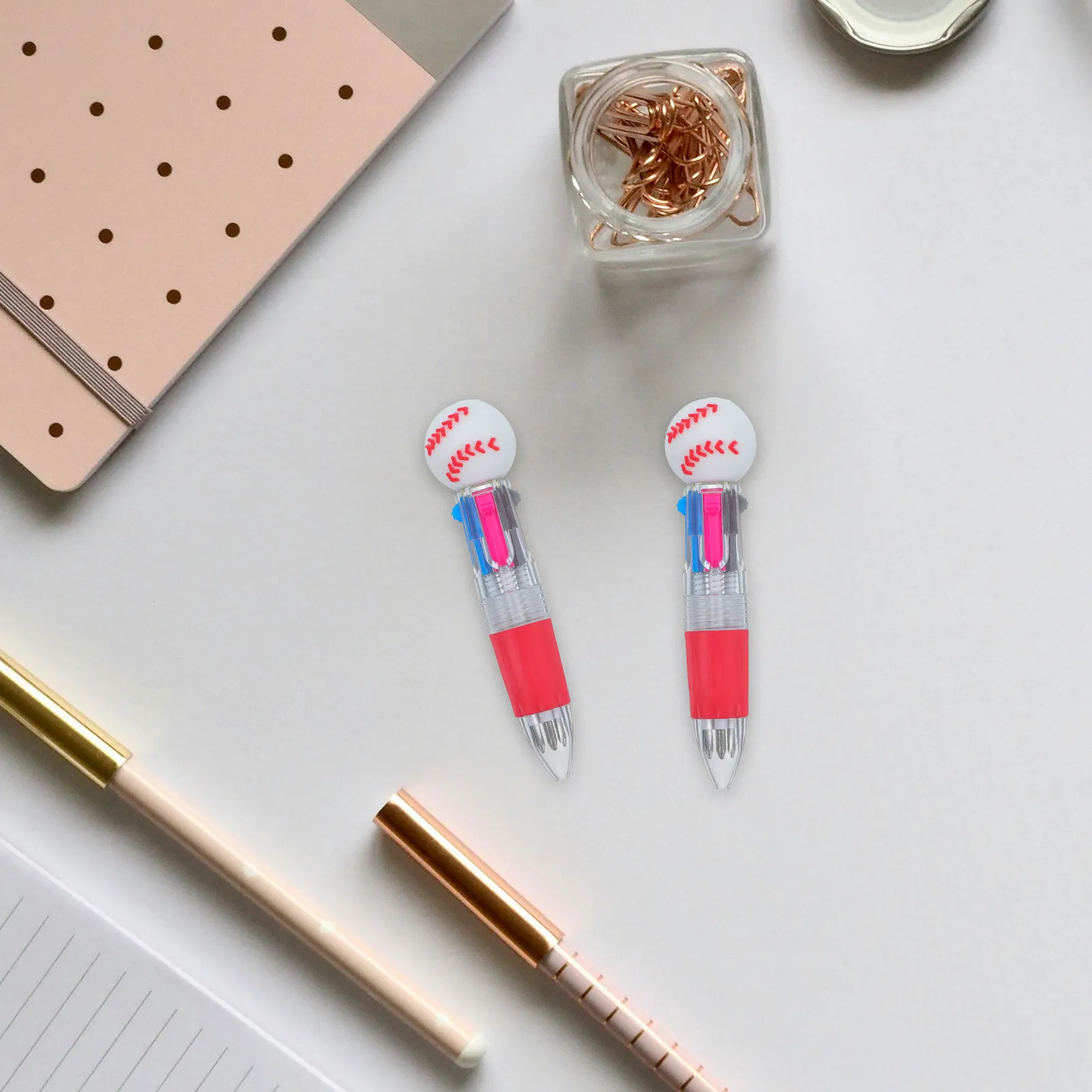 12Pcs Baseball Inspired Ballpoint Pens Multicolor Mini Retractable 0.5mm Tip Sports Cartoon Pens for School Note Taking Drawing
12Pcs Baseball Inspired Ballpoint Pens Multicolor Mini Retractable 0.5mm Tip Sports Cartoon Pens for School Note Taking Drawing