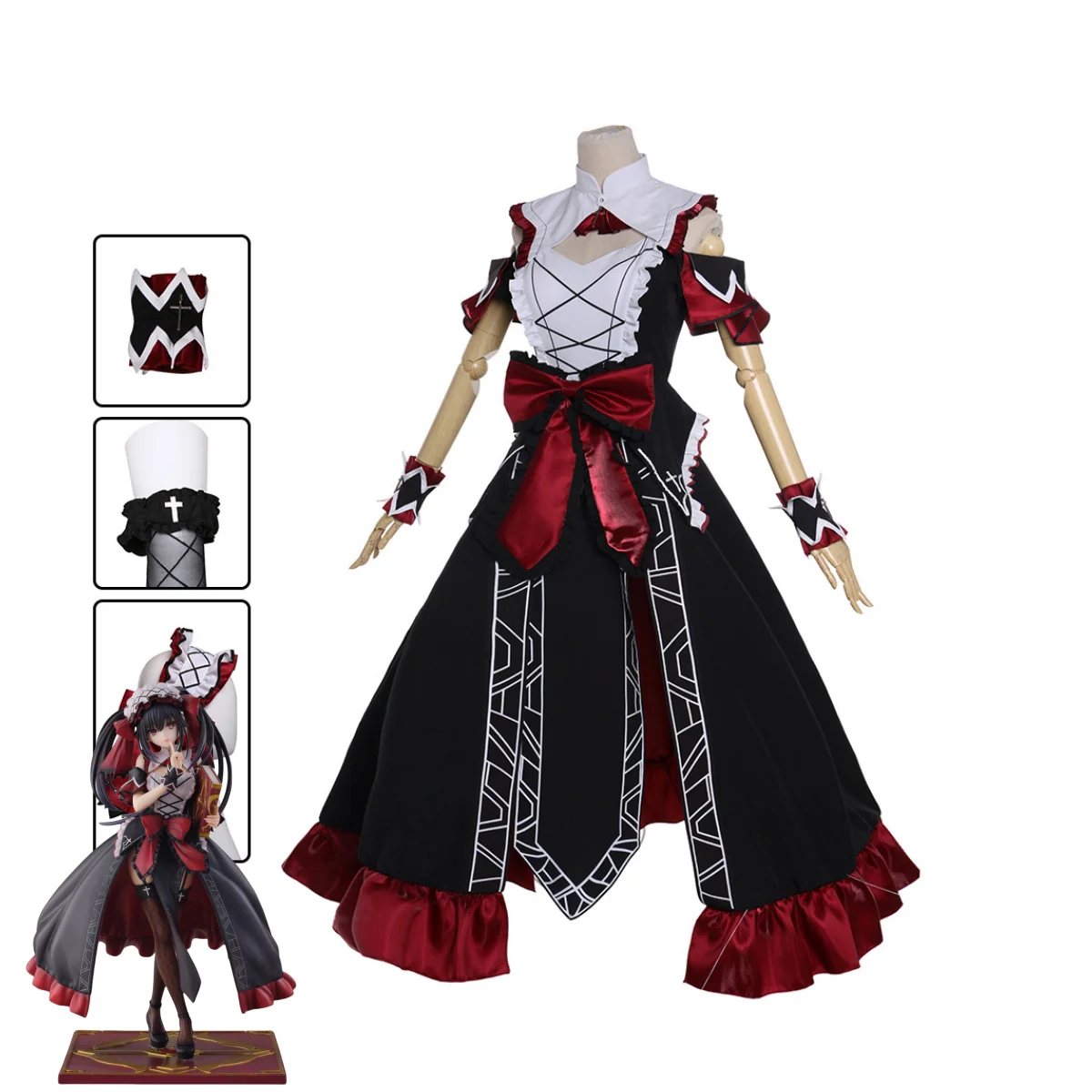 Anime DATE A LIVE Tokisaki Kurumi Nightmare Cosplay Costume Black Princess Dress Lolita Woman Sexy Kawaii Christmas Suit 2025
Anime DATE A LIVE Tokisaki Kurumi Nightmare Cosplay Costume Black Princess Dress Lolita Woman Sexy Kawaii Christmas Suit 2025