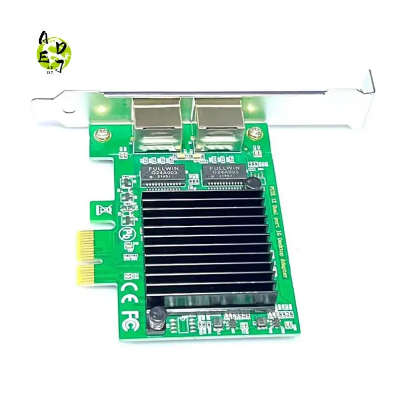 AED7-контроллер, двухпортовый RJ-45, 1000 Мбит/с, PCI-Express X, 4-гигабитный серверный адаптер Ethernet, двухпортовый контроллер сетевого интерфейса
AED7-контроллер, двухпортовый RJ-45, 1000 Мбит/с, PCI-Express X, 4-гигабитный серверный адаптер Ethernet, двухпортовый контроллер сетевого интерфейса