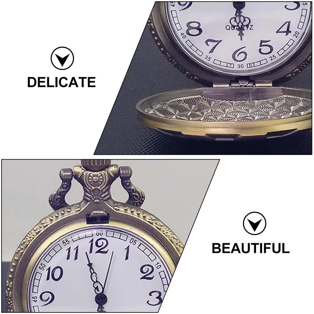 1 pc Vintage Pocket Necklace Bronze Chain Watch Decor For Clothes Retro Style Quartz Pocket Watch Wedding Gift For Family
1 pc Vintage Pocket Necklace Bronze Chain Watch Decor For Clothes Retro Style Quartz Pocket Watch Wedding Gift For Family