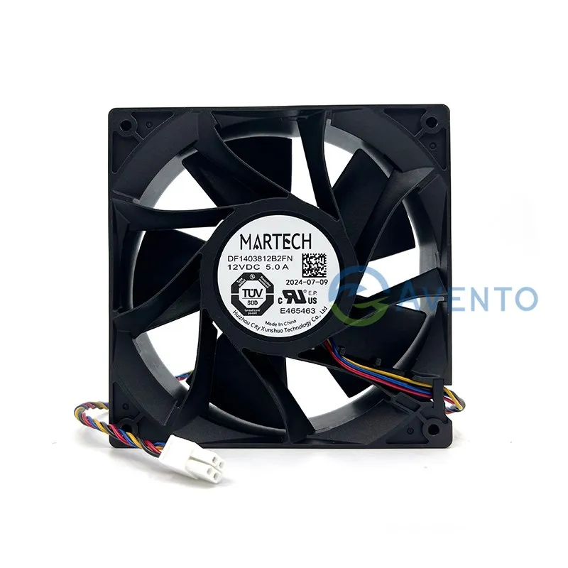 Martech 7000RPM 140mm cooling fan for Antminer S21XP S21pro S21+ Help Antminer S21pro, S21+, S21XP dissipate heat quickly
Martech 7000RPM 140mm cooling fan for Antminer S21XP S21pro S21+ Help Antminer S21pro, S21+, S21XP dissipate heat quickly