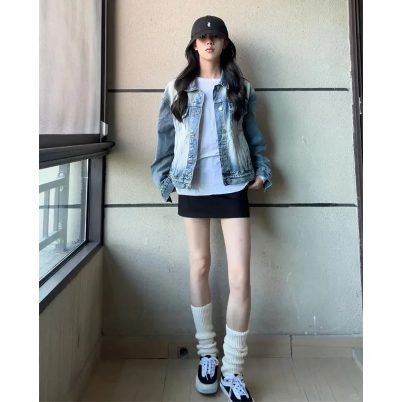 Джинсовая куртка в американском стиле ретро Sense, корейская версия, свободная весенне-осенняя короткая стильная новая куртка с длинными рукавами, топ
Джинсовая куртка в американском стиле ретро Sense, корейская версия, свободная весенне-осенняя короткая стильная новая куртка с длинными рукавами, топ