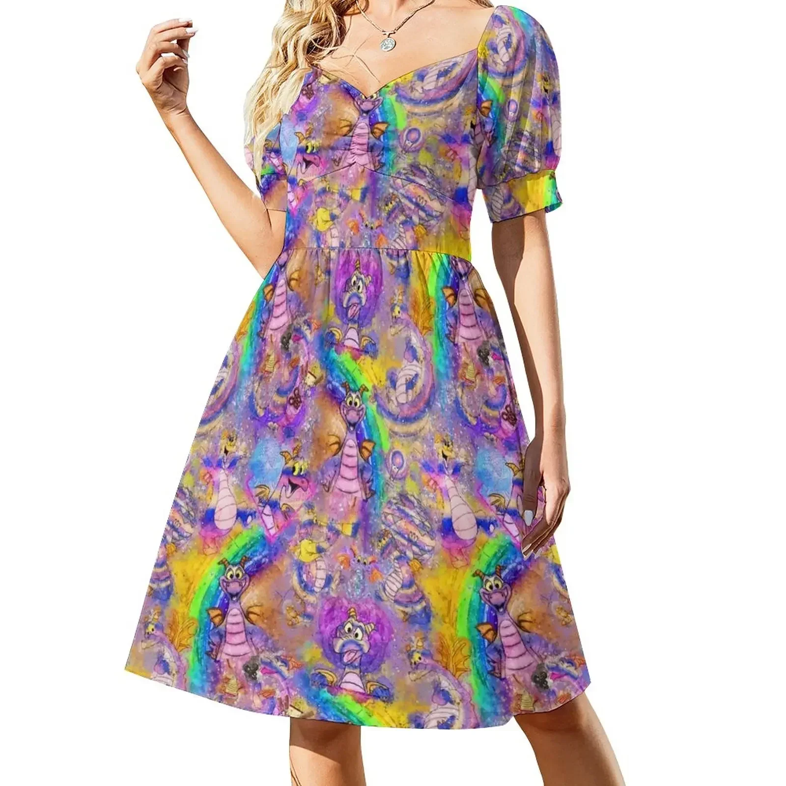 Figment Watercolor Rainbow Short-Sleeved Dress women clothes clothes for women Dress
Figment Watercolor Rainbow Short-Sleeved Dress women clothes clothes for women Dress