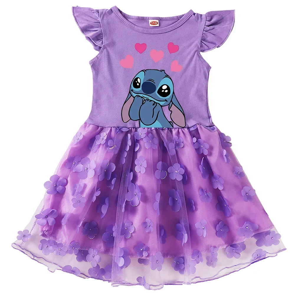 Disney Mickey Mouse New T-Shirt Skirt Stitch Girls Dress Summer Kids Fashion Princess children Summer Mesh Short Sleeve Skirt
Disney Mickey Mouse New T-Shirt Skirt Stitch Girls Dress Summer Kids Fashion Princess children Summer Mesh Short Sleeve Skirt