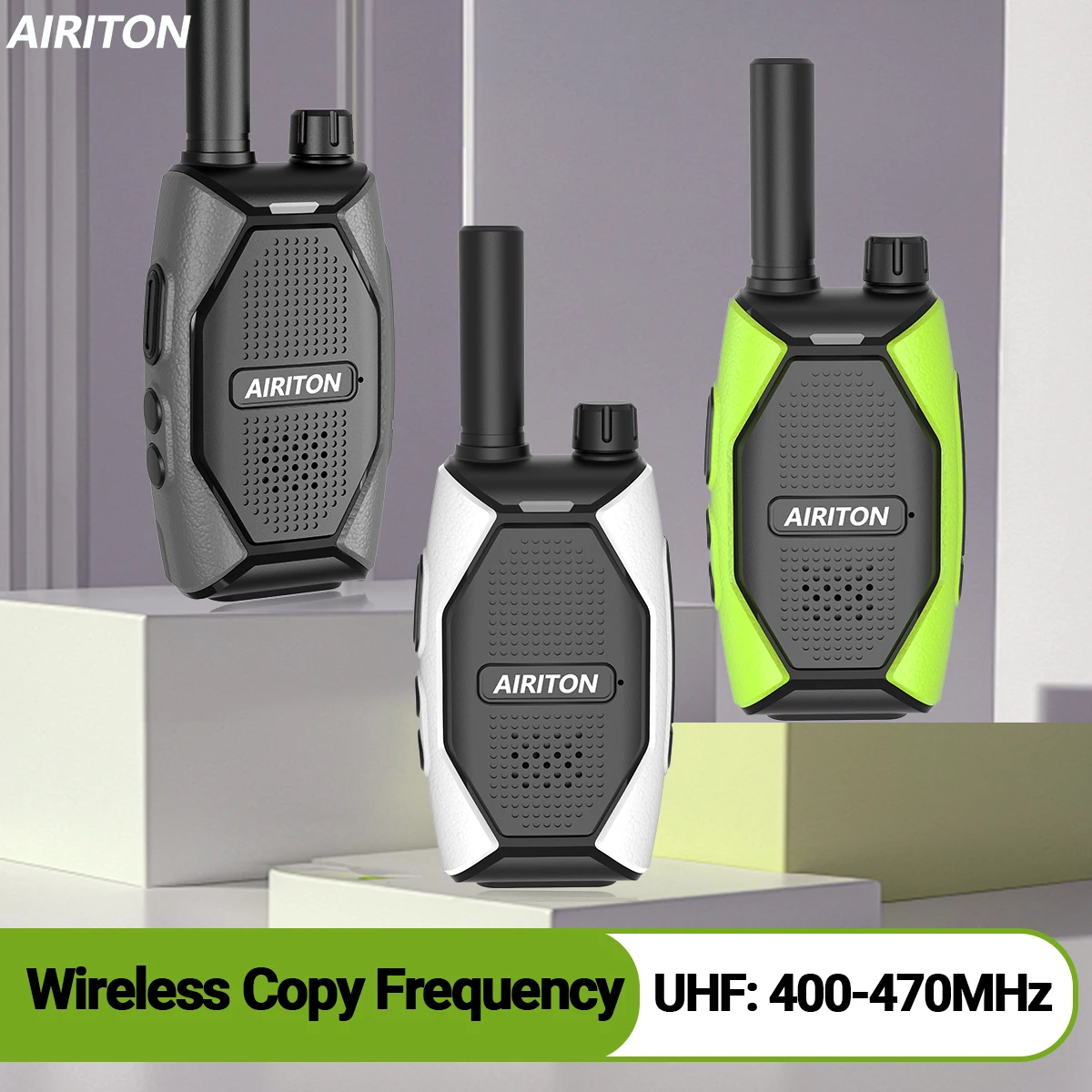Рация AIRITON AI-86 с функцией беспроводного копирования частоты, UHF 400-470 МГц, 16 каналов, VOX, большой радиус действия, зарядка Type-C, для любительской радиосвязи
Рация AIRITON AI-86 с функцией беспроводного копирования частоты, UHF 400-470 МГц, 16 каналов, VOX, большой радиус действия, зарядка Type-C, для любительской радиосвязи