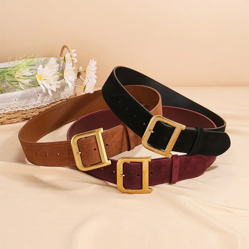 Suede Luxury Womens Belt Women Belts for Woman Leather Ladies Leather Belt Cow Leather Belt for Women Cowhide Brown Belt Woman
Suede Luxury Womens Belt Women Belts for Woman Leather Ladies Leather Belt Cow Leather Belt for Women Cowhide Brown Belt Woman