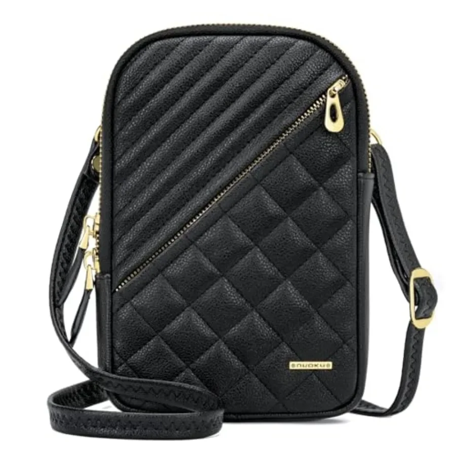 Small Crossbody Bags for Women Vegan Leather Cell Phone Wallet Purses for Women with Double Zipper, RFID Wallet
Small Crossbody Bags for Women Vegan Leather Cell Phone Wallet Purses for Women with Double Zipper, RFID Wallet