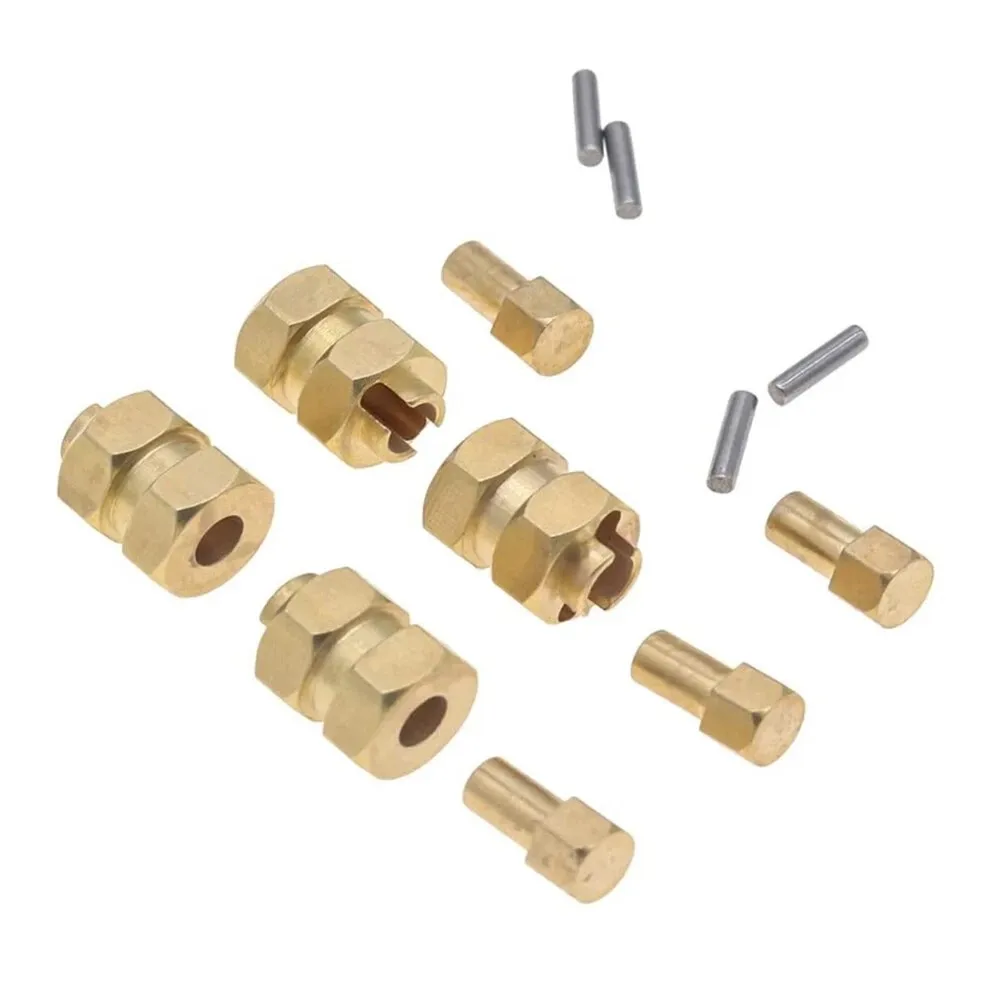 4PCS Brass Extended 7mm Hex Wheel Hubs Tire Adaptor for 1/24 AXIAL SCX24 Crawler
4PCS Brass Extended 7mm Hex Wheel Hubs Tire Adaptor for 1/24 AXIAL SCX24 Crawler