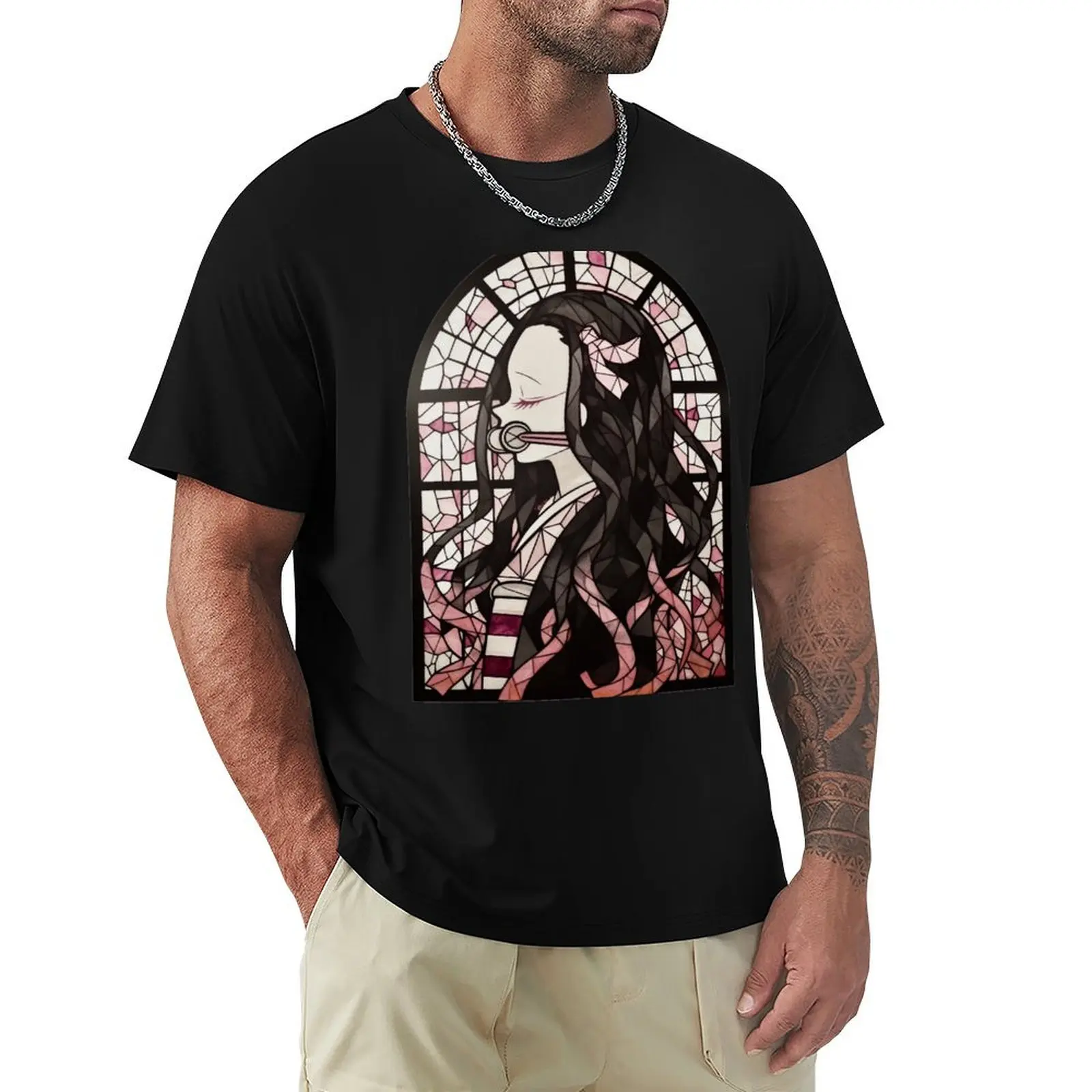 Stained Glass Blood Demon T-Shirt vintage clothes football t shirt Luxury man t shirts for men
Stained Glass Blood Demon T-Shirt vintage clothes football t shirt Luxury man t shirts for men