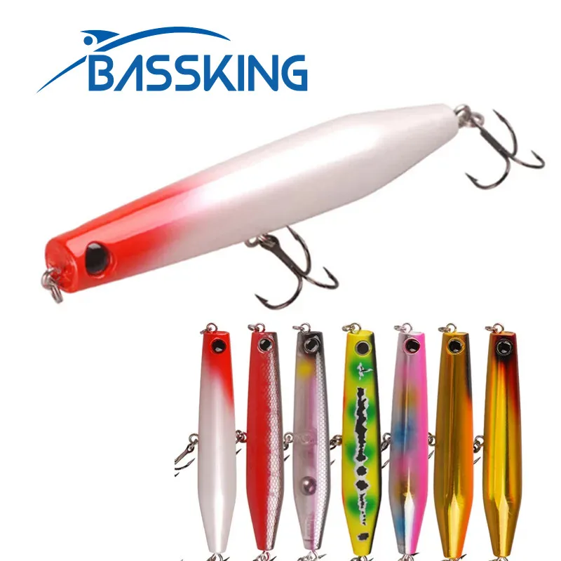 BASSKING Плавающая рыболовная приманка-поппер 115 мм 22 г Верхняя вода Воблеры для дальнего заброса Искусственная жесткая приманка для окуня, щуки, Pesca Swimbait
BASSKING Плавающая рыболовная приманка-поппер 115 мм 22 г Верхняя вода Воблеры для дальнего заброса Искусственная жесткая приманка для окуня, щуки, Pesca Swimbait