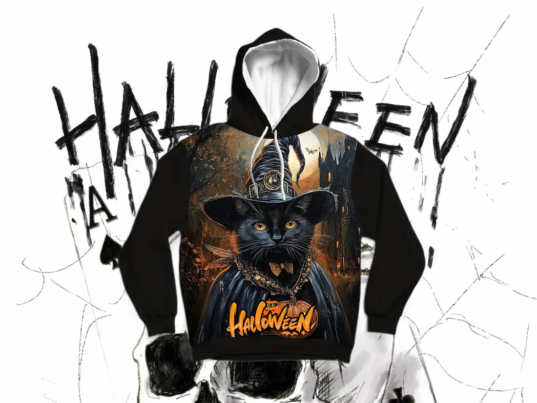 25/26 Latest Autumn/Winter Halloween Elements 3D Printed Hoodie Large Adult Same Size Female Same Size Original Design Top 
25/26 Latest Autumn/Winter Halloween Elements 3D Printed Hoodie Large Adult Same Size Female Same Size Original Design Top