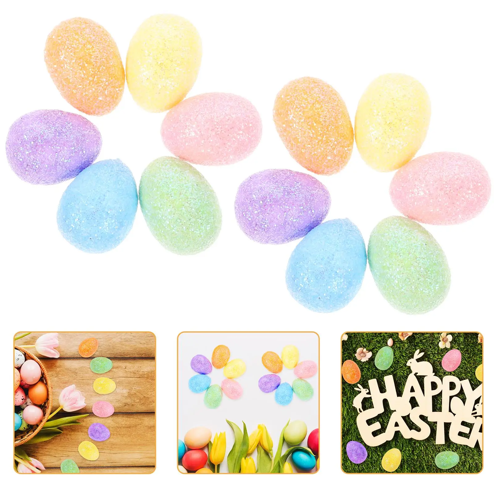 3 Bags Colored Foam Easter Eggs 3Pcs Miniature Glitter Simulation Bird Pigeon Eggs Practical Lightweight Reusable Festive DIY
3 Bags Colored Foam Easter Eggs 3Pcs Miniature Glitter Simulation Bird Pigeon Eggs Practical Lightweight Reusable Festive DIY
