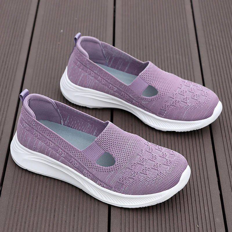 Womens Spring Summer Knit Mesh Slip On Sneakers Arch Support Soft Non-slip Washable Elderly Casual Walking Flats Multi Color
Womens Spring Summer Knit Mesh Slip On Sneakers Arch Support Soft Non-slip Washable Elderly Casual Walking Flats Multi Color
