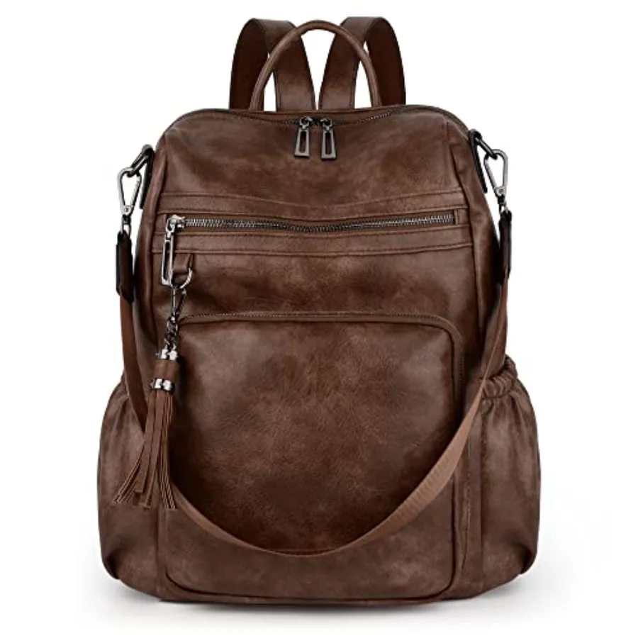 UTO Women Backpack Purse Leather Vegan Ladies Fashion Designer Rucksack Convertible Travel Shoulder Bag with Tassel
UTO Women Backpack Purse Leather Vegan Ladies Fashion Designer Rucksack Convertible Travel Shoulder Bag with Tassel