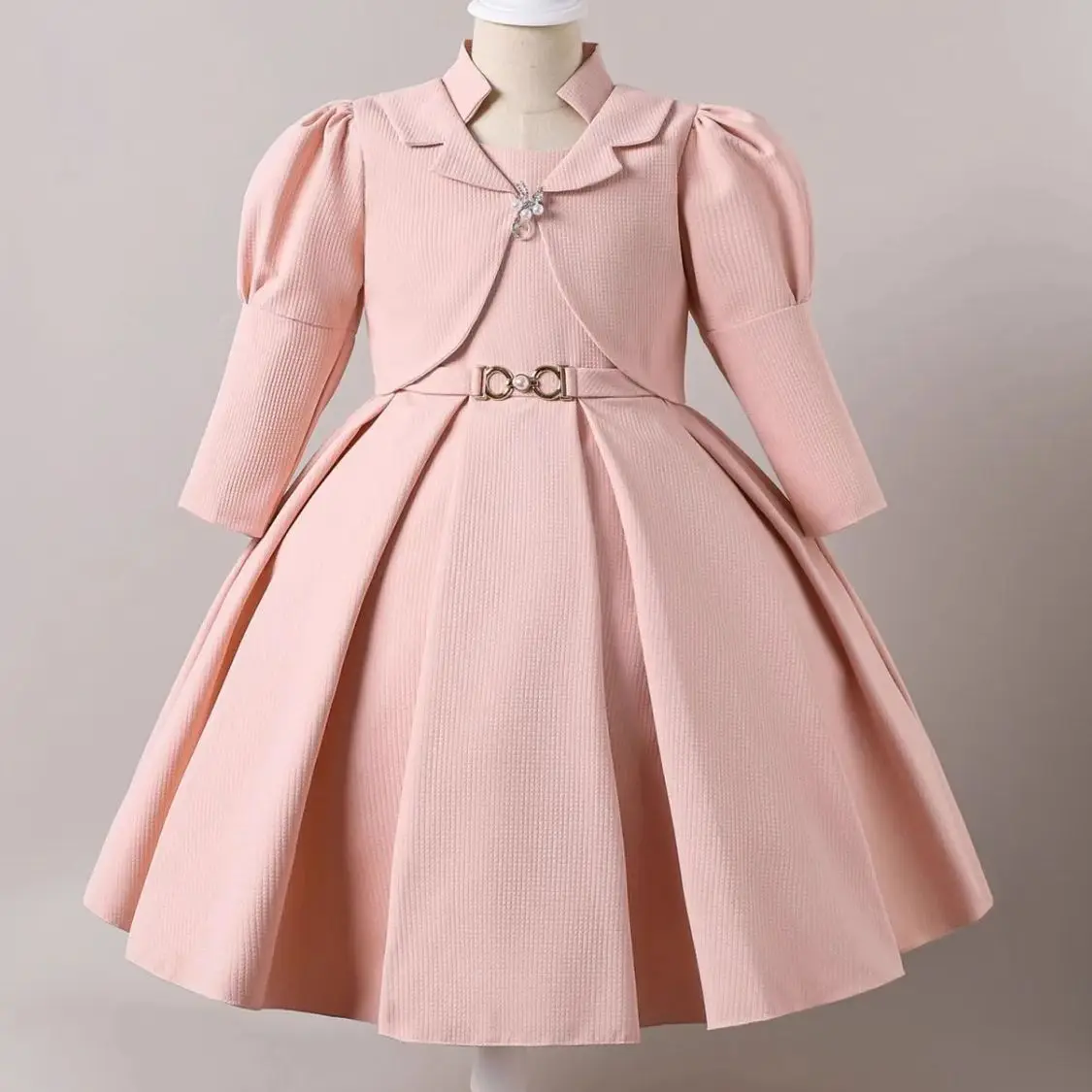 Elegant Long Sleeve Girls Coat Dress Set For Children's Formal Evening Performance Wedding Birthday Party Festival Ball Gown
Elegant Long Sleeve Girls Coat Dress Set For Children's Formal Evening Performance Wedding Birthday Party Festival Ball Gown