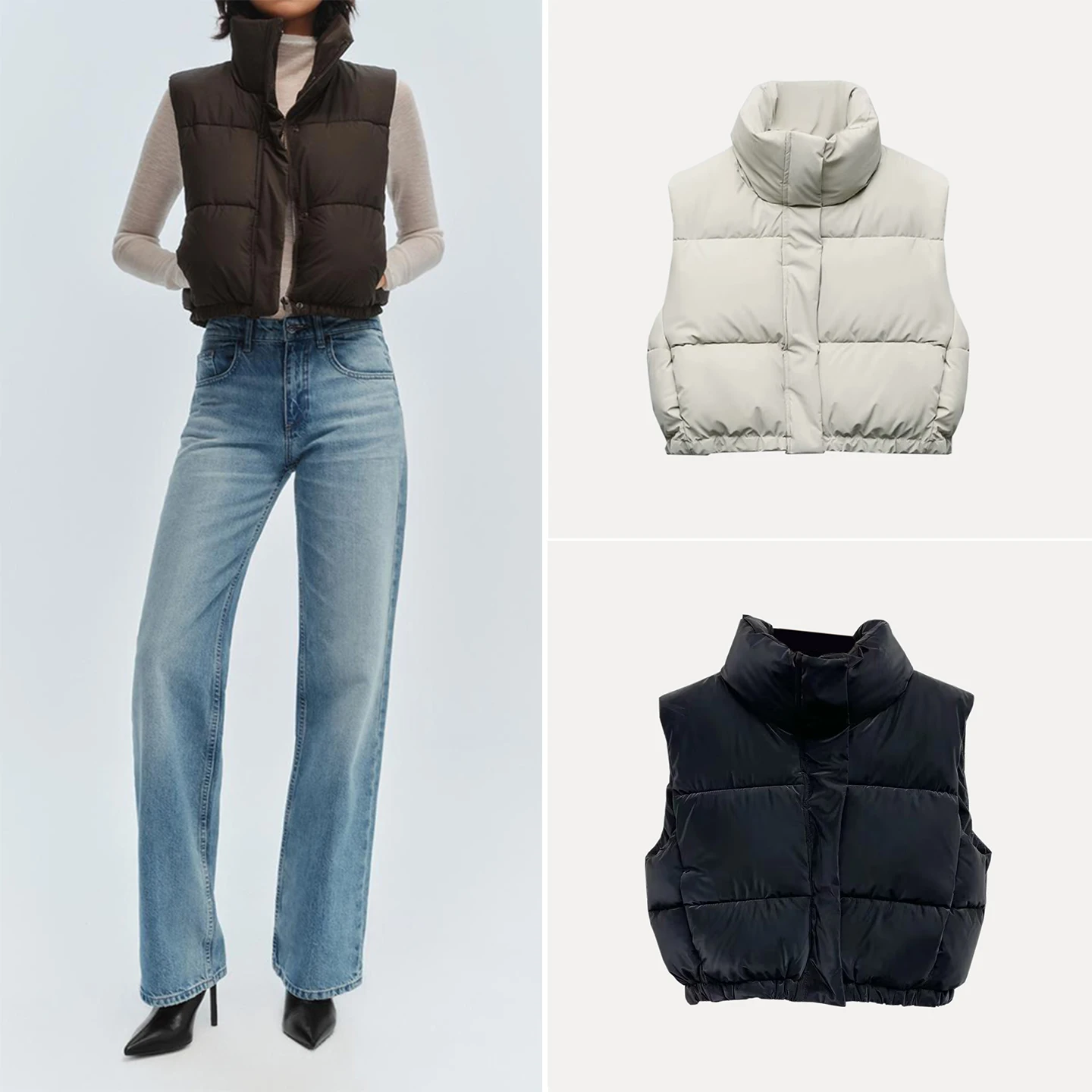 Versatile ort Vest Top Women's Faion 2025 Autumn New Sle Commute Zipper Pure Color Other Material 00% Z
Versatile ort Vest Top Women's Faion 2025 Autumn New Sle Commute Zipper Pure Color Other Material 00% Z