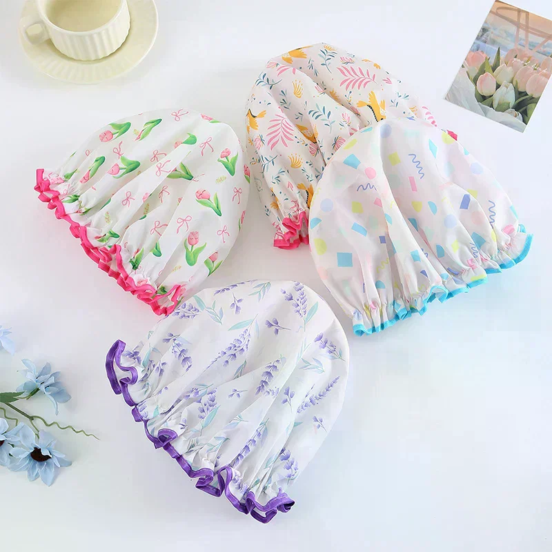 Flower Pattern Double Layer Shower Cap Waterproof Reusable Printed Bath Hair Bonnet For Women Ladies Spa Salon Home Travel Use
Flower Pattern Double Layer Shower Cap Waterproof Reusable Printed Bath Hair Bonnet For Women Ladies Spa Salon Home Travel Use