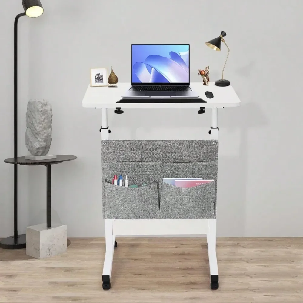LOYALHEARTDYBTG Height Adjustable Standing Desk, 24in Rolling Computer Desk With Storage Bag Portable Laptop Cart On Wheels Adj
LOYALHEARTDYBTG Height Adjustable Standing Desk, 24in Rolling Computer Desk With Storage Bag Portable Laptop Cart On Wheels Adj