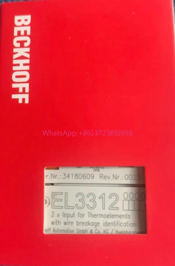 Beckhoff module EL3312 high quality
Beckhoff module EL3312 high quality