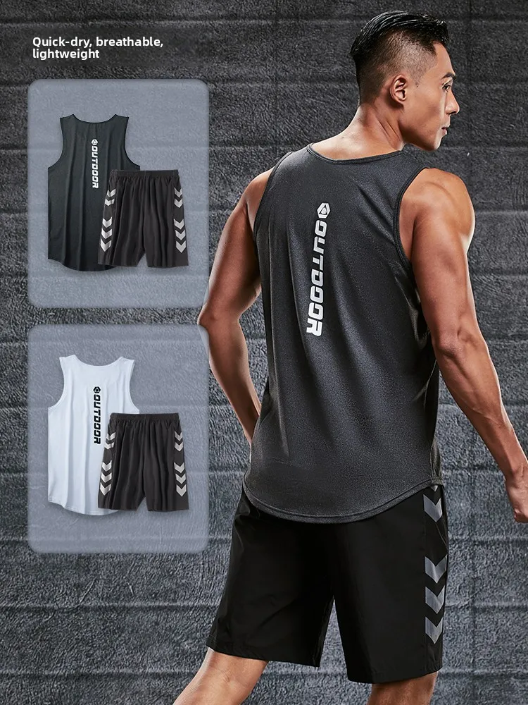Ice Silk Qui Dry Fitn Clothes Men's Sports Vest Summer T-irt Baskeall Equipment Training ort Sve Running Outfit
Ice Silk Qui Dry Fitn Clothes Men's Sports Vest Summer T-irt Baskeall Equipment Training ort Sve Running Outfit