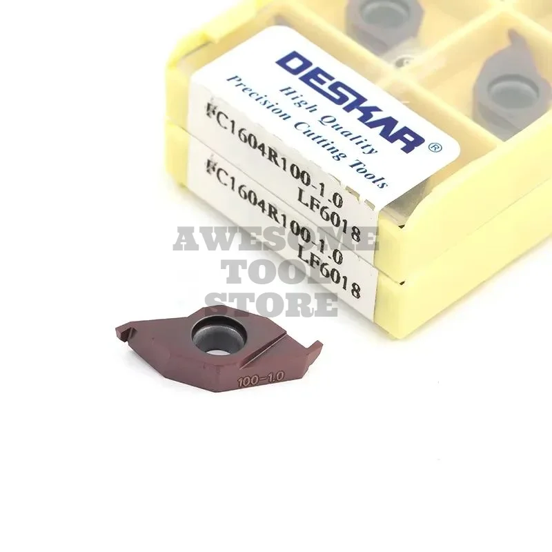 Original Slot Inserts FC1604R100 150/200/250 LF6018 DESKAR CNC Insert Grooving Turning Tools
Original Slot Inserts FC1604R100 150/200/250 LF6018 DESKAR CNC Insert Grooving Turning Tools