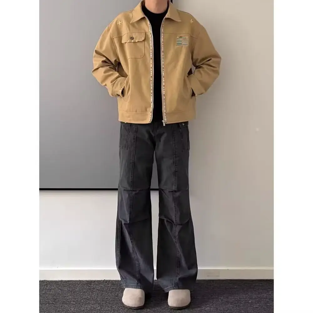 Свободная мужская куртка 2024, весенне-осенняя уличная одежда Sli, Гонконг Sle, уличный тренд, Harajuku, корейская версия, верхняя одежда
Свободная мужская куртка 2024, весенне-осенняя уличная одежда Sli, Гонконг Sle, уличный тренд, Harajuku, корейская версия, верхняя одежда