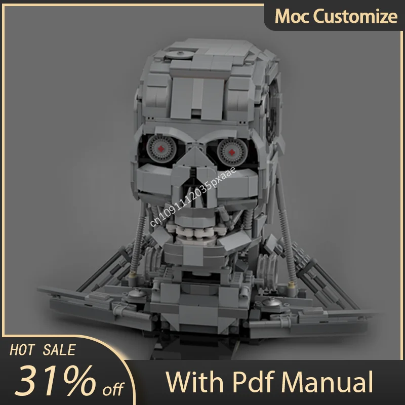 798pcs Terminator 2 T-800 Endoskeleton Helmet Model Building Blocks Moc-10300 Back To The Future Assembly Bricks Toys Kid Gift
798pcs Terminator 2 T-800 Endoskeleton Helmet Model Building Blocks Moc-10300 Back To The Future Assembly Bricks Toys Kid Gift